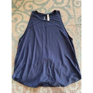 Glyder Electric Tank Navy Workout Yoga Pilates Running Women's L
